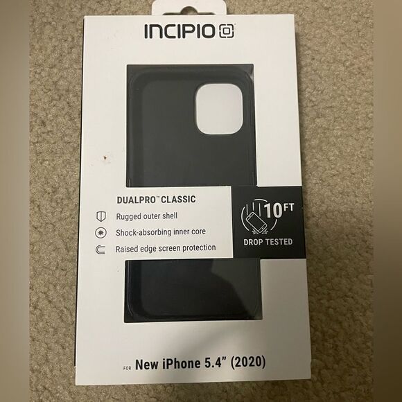 Incipio DualPro Classic Case for iPhone 12 mini - Jet Black - Picture 1 of 5